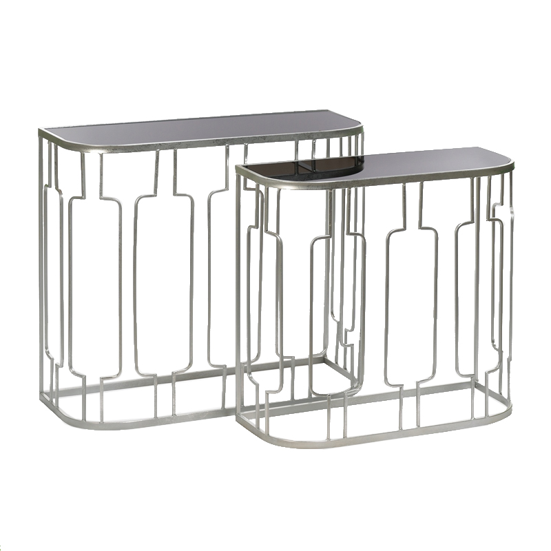 Консоль Frame Metallic Silver Серый Серебряный Консоль Frame Metallic Silver Серый Серебряный в Твери | Loft Concept