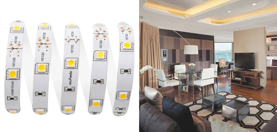 Светодиодная лента 7,2W/m 30LED/m 5050SMD теплый белый 5M Светодиодная лента 7,2W/m 30LED/m 5050SMD теплый белый 5M - Loft-Concept в Твери
