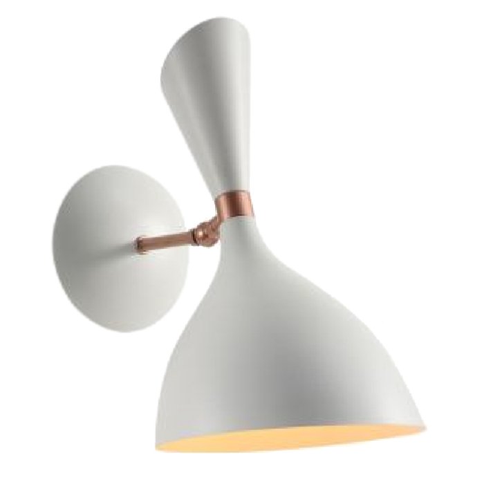 Бра Duke wall lamp White Белый Латунь Бра Duke wall lamp White Белый Латунь в Твери | Loft Concept
