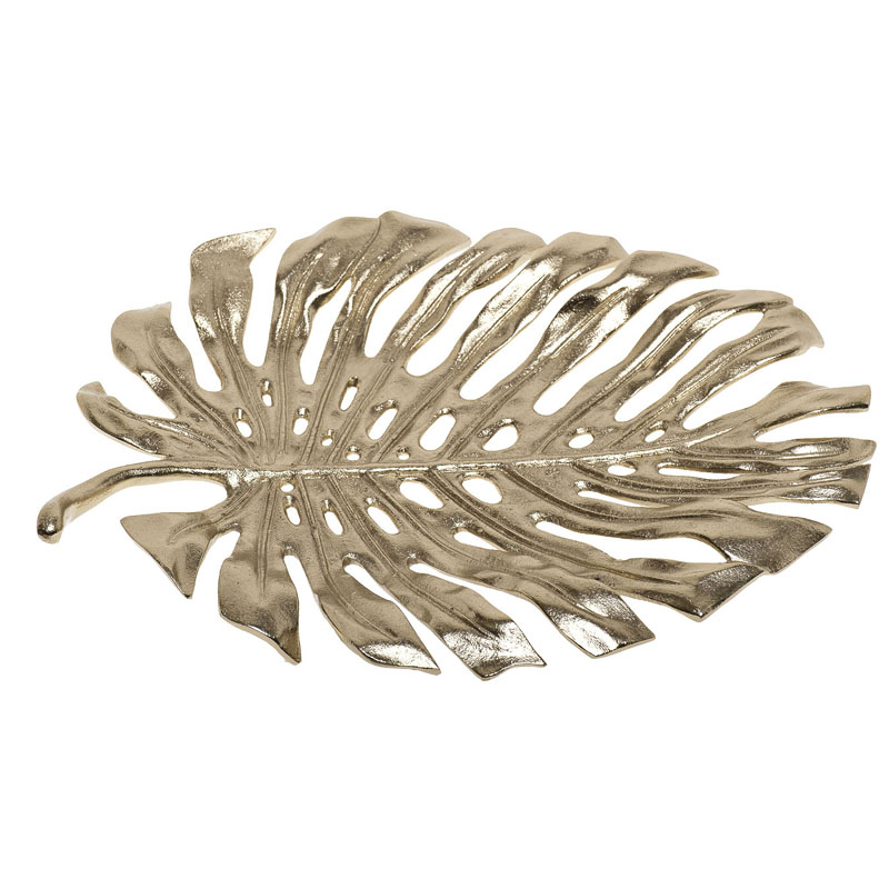 Поднос Monstera Leaf Золотой Поднос Monstera Leaf Золотой в Твери | Loft Concept