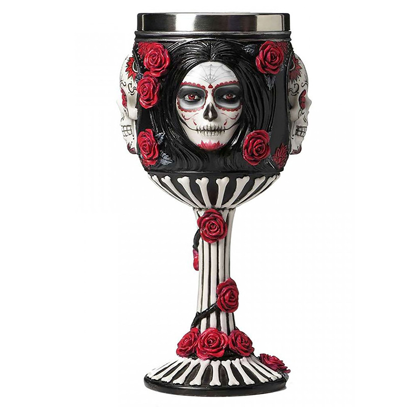 Кубок Santa Muerte Черный Красный Кубок Santa Muerte Черный Красный в Твери | Loft Concept