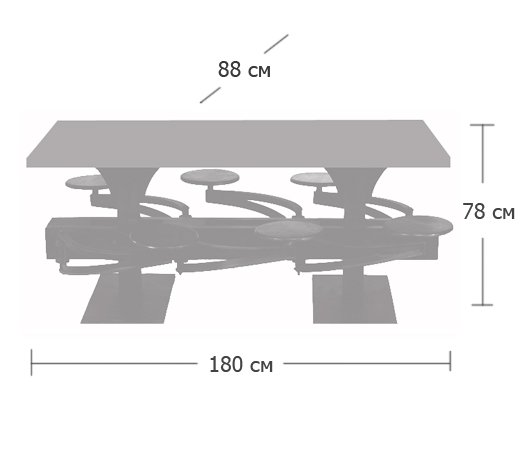 Обеденный стол Perrin Communal Table Loft Обеденный стол Perrin Communal Table Loft в Твери