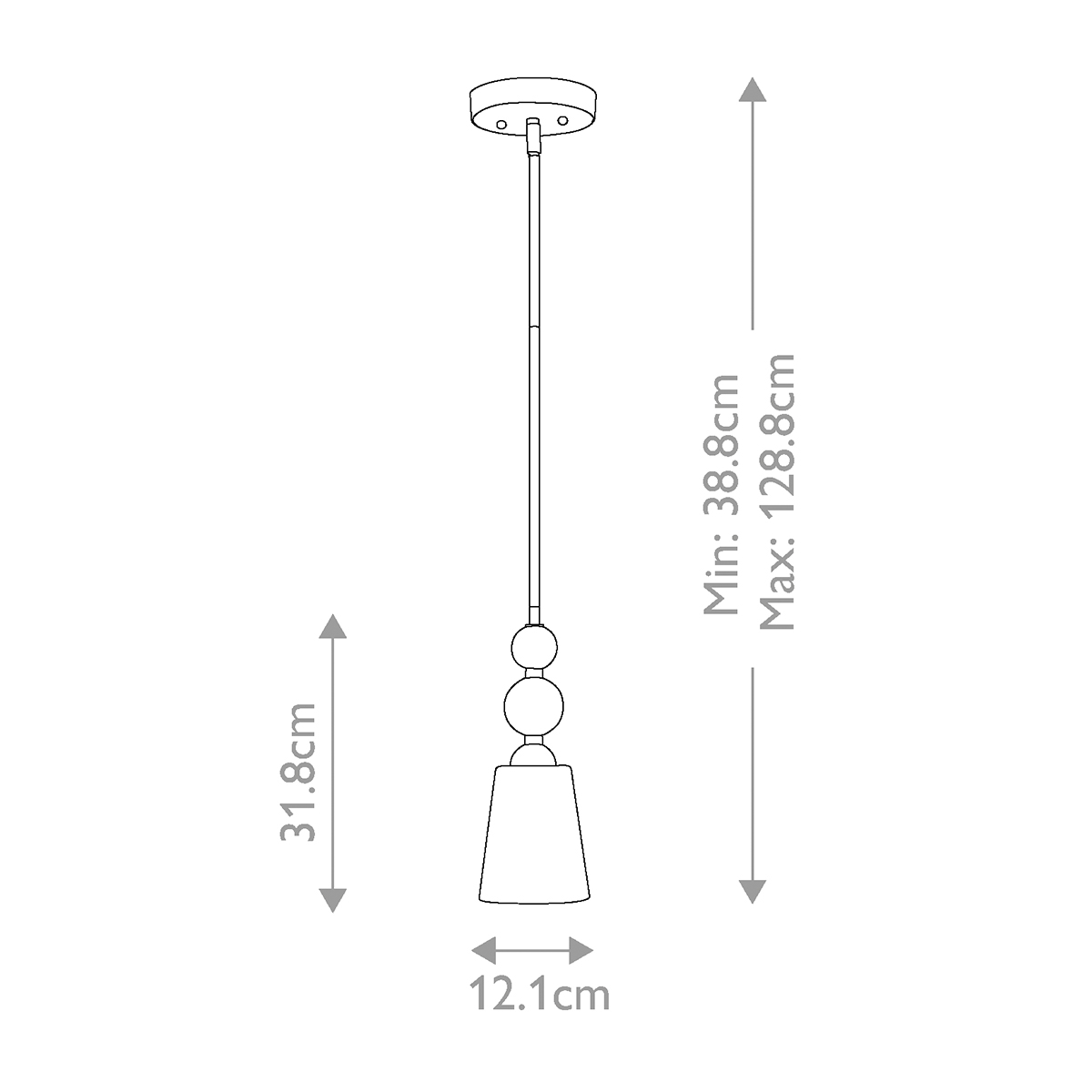 Подвесной светильник с матовым стеклянным коническим плафоном в современном стиле Hinkley в Твери