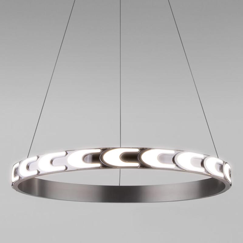 Люстра Maoris Ring Horizontal Chandelier D60 Никель Сатин Люстра Maoris Ring Horizontal Chandelier D60 Никель Сатин в Твери | Loft Concept