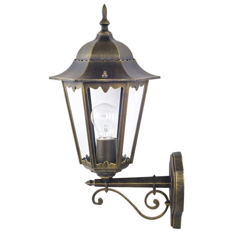 Уличный светильник Leclerc sconce Винтажный черный Прозрачное Стекло Уличный светильник Leclerc sconce Винтажный черный Прозрачное Стекло в Твери | Loft Concept