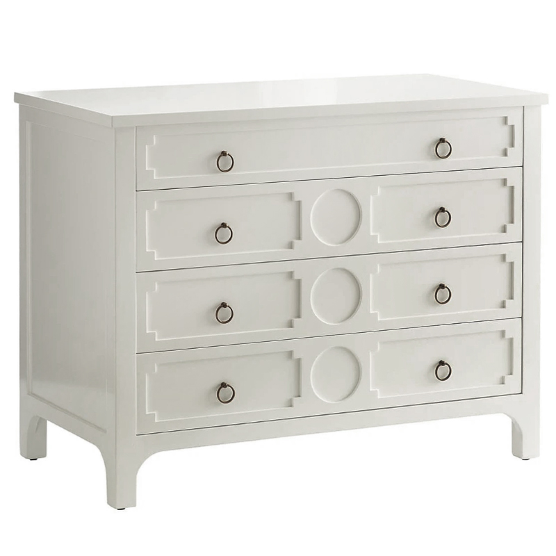 Комод с 4-мя ящиками Lawrence chest of drawers White Белый Белый Комод с 4-мя ящиками Lawrence chest of drawers White Белый Белый в Твери | Loft Concept