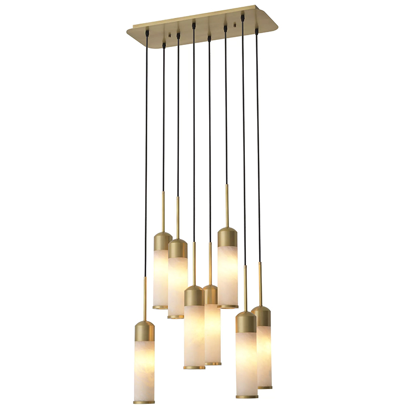 Люстра Eichholtz Chandelier Eos Латунь Бежевый Белый Люстра Eichholtz Chandelier Eos Латунь Бежевый Белый в Твери | Loft Concept