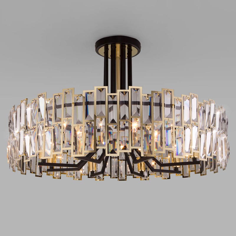Потолочная люстра Darkness Chandelier gold 71 Черный Прозрачный (Transparent) Золотой Потолочная люстра Darkness Chandelier gold 71 Черный Прозрачный (Transparent) Золотой в Твери | Loft Concept