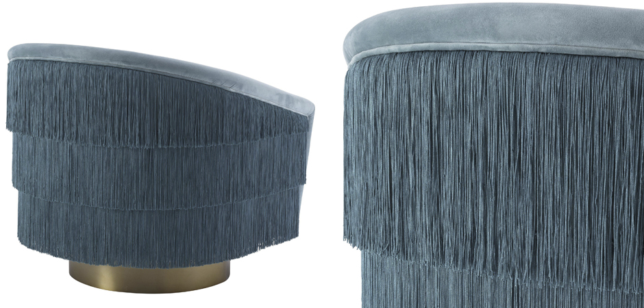 Кресло Eichholtz Swivel Chair Le Vante blue Кресло Eichholtz Swivel Chair Le Vante blue - Loft-Concept в Твери