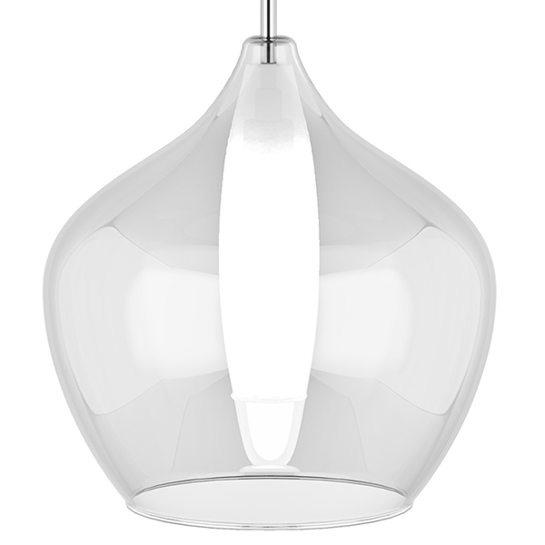 Подвесной светильник Candiano Transparent One II Прозрачный Хром Подвесной светильник Candiano Transparent One II Прозрачный Хром в Твери | Loft Concept