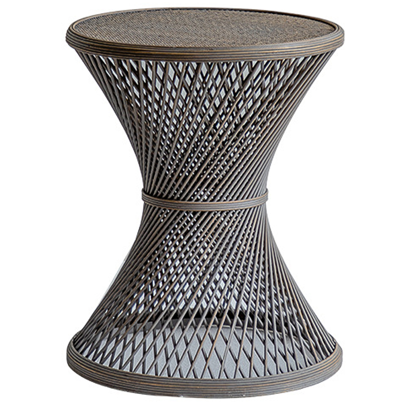 Приставной стол Zaire Wicker Side Table Dark Коричневый в Твери | Loft Concept 