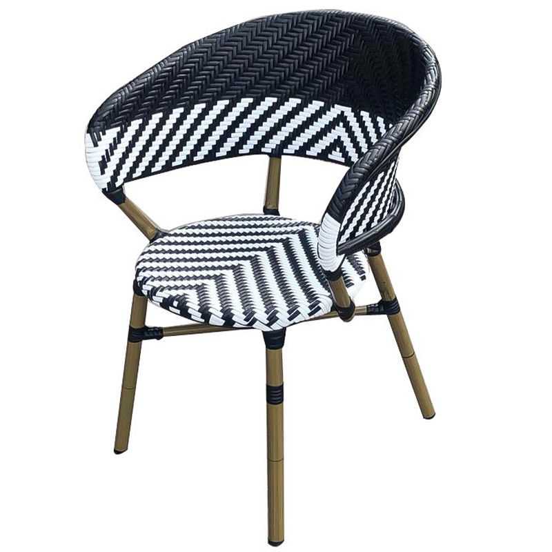 Стул ротанг Wicker Renard Rattan Chair Черно-белый Древесина Стул ротанг Wicker Renard Rattan Chair Черно-белый Древесина в Твери | Loft Concept