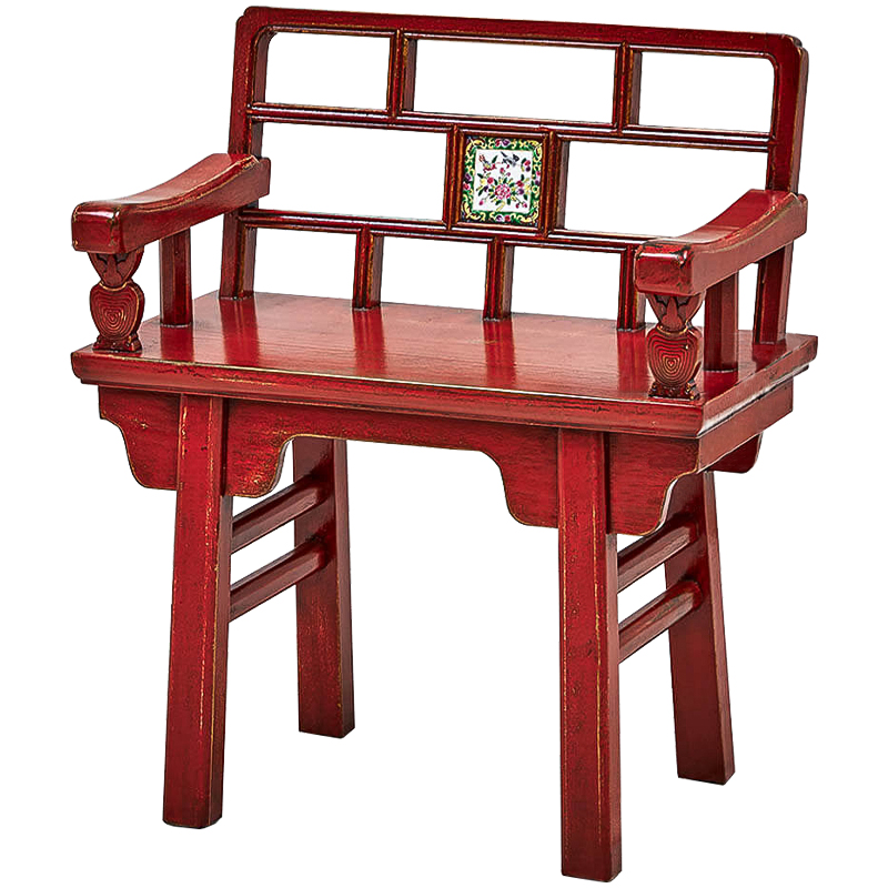 Стул Chinoiserie Red Stool Красный Стул Chinoiserie Red Stool Красный в Твери | Loft Concept
