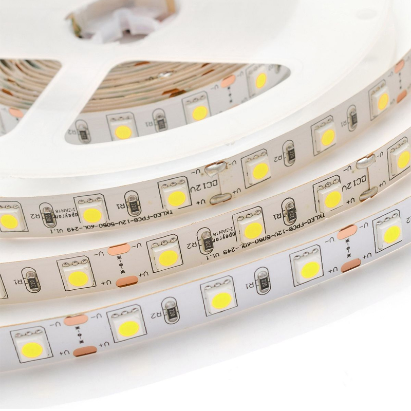 Комплект светодиодной ленты 14,4W/m 60LED/m 5050SMD холодный белый 1M Белый в Твери | Loft Concept 