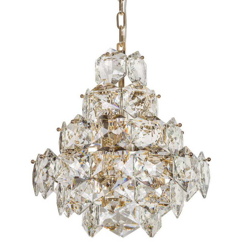Люстра Tiers Crystal Light Chandelier Gold 45 Золотой Прозрачное Стекло Люстра Tiers Crystal Light Chandelier Gold 45 Золотой Прозрачное Стекло в Твери | Loft Concept