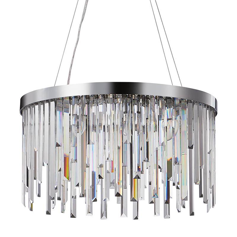 Люстра Bennett Chandelier chrome 60 Хром Прозрачный Люстра Bennett Chandelier chrome 60 Хром Прозрачный в Твери | Loft Concept