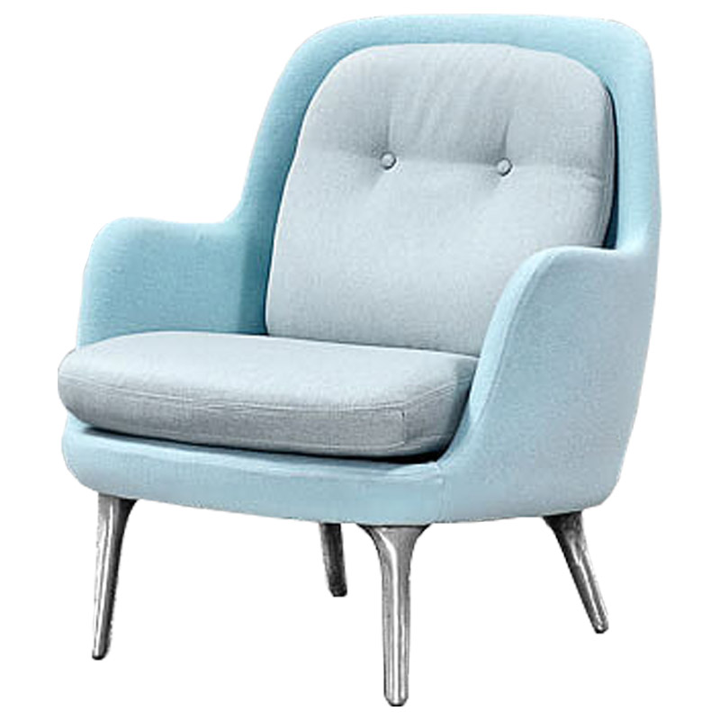 Кресло Bento Chair II Голубой пастельный Серебряный Кресло Bento Chair II Голубой пастельный Серебряный в Твери | Loft Concept