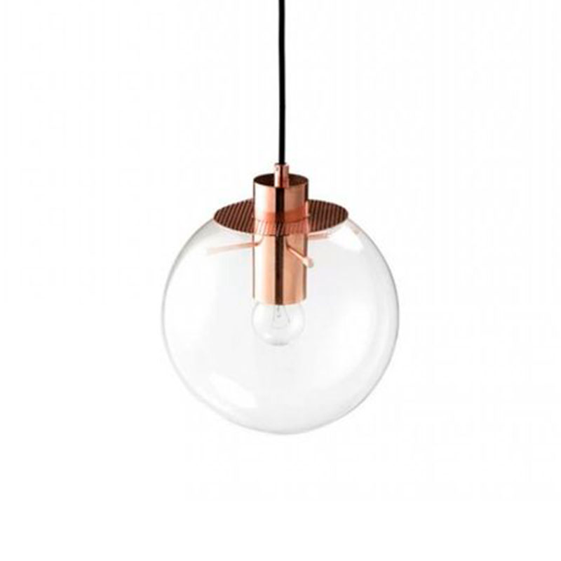 Подвесной светильник Selene Glass Ball Ceiling Lights Gold 20 cm Медь Прозрачное Стекло Подвесной светильник Selene Glass Ball Ceiling Lights Gold 20 cm Медь Прозрачное Стекло в Твери | Loft Concept