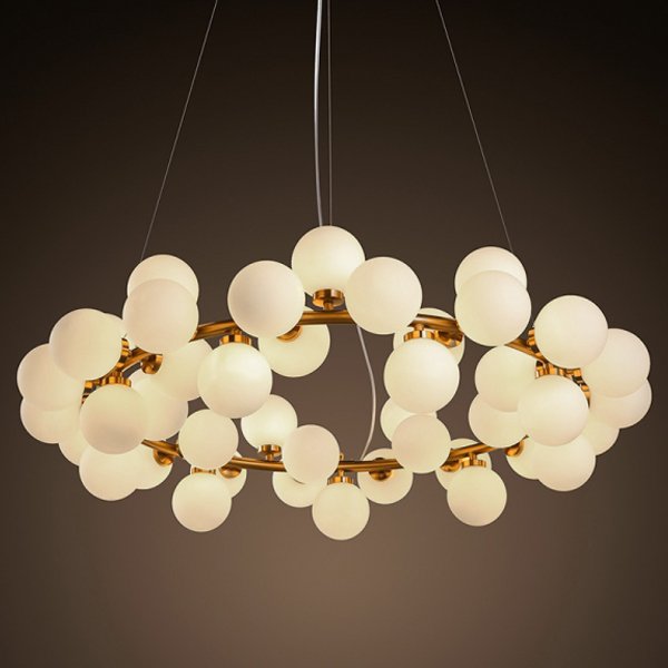 Люстра Milk Bubble Round Chandelier Люстра Milk Bubble Round Chandelier в Твери | Loft Concept