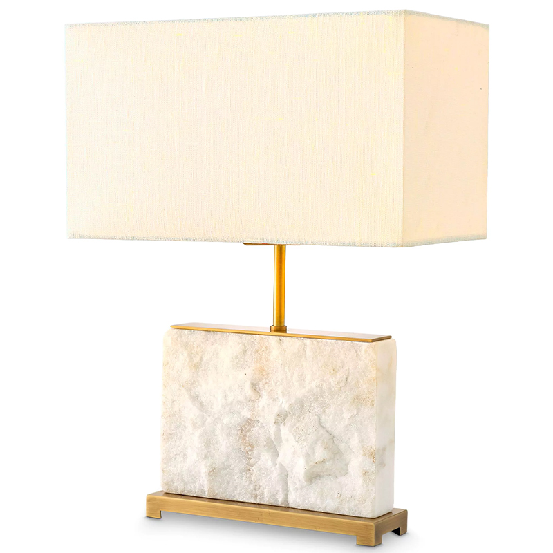 Настольная лампа Eichholtz Table Lamp Newton S Marble Белый Мрамор Bianco Латунь Кремовый Настольная лампа Eichholtz Table Lamp Newton S Marble Белый Мрамор Bianco Латунь Кремовый в Твери | Loft Concept