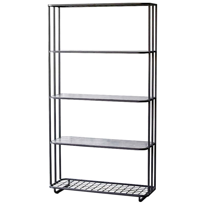 Стеллаж Wynn Industrial Metal Rust Rack Черный Дерево Серый Стеллаж Wynn Industrial Metal Rust Rack Черный Дерево Серый в Твери | Loft Concept