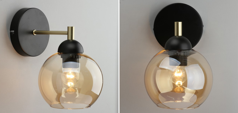 Бра c дымчатым стеклом Smoky Sphere Бра c дымчатым стеклом Smoky Sphere - Loft-Concept в Твери