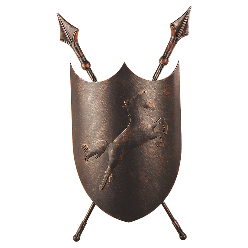 Бра Shield Horse Sconce Коричневый винтаж Бра Shield Horse Sconce Коричневый винтаж в Твери | Loft Concept