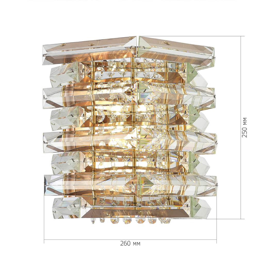 Бра в классическом хрустальном обрамлении Light Garland в Твери