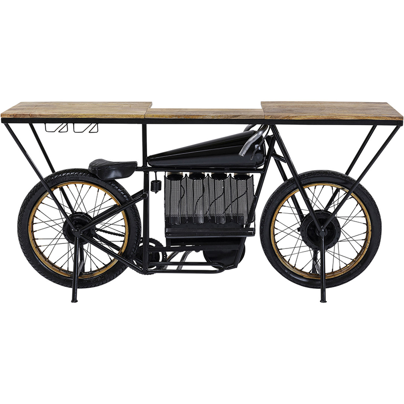 Консоль Motorbike Черный Древесина Консоль Motorbike Черный Древесина в Твери | Loft Concept