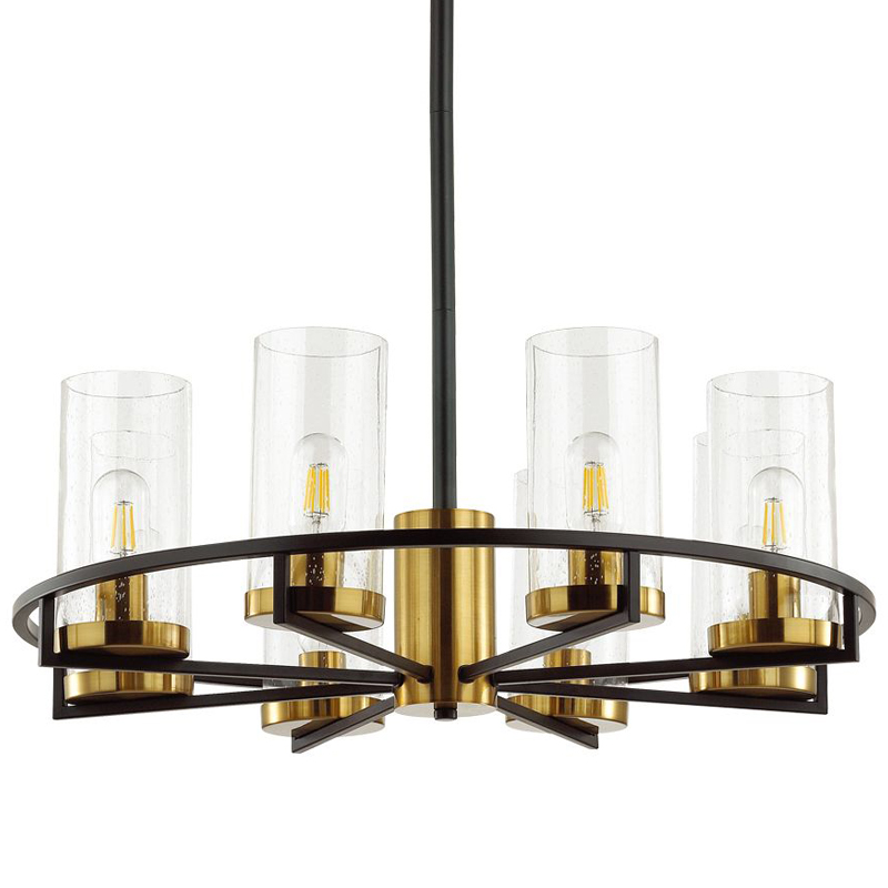 Люстра Goran chandelier 67 Черный Глянцевое золото Прозрачный Люстра Goran chandelier 67 Черный Глянцевое золото Прозрачный в Твери | Loft Concept