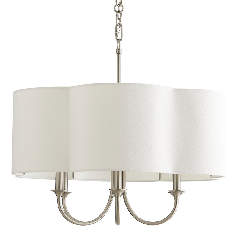 Люстра Vitorino Silver Chandelier Серебряный Белый Люстра Vitorino Silver Chandelier Серебряный Белый в Твери | Loft Concept