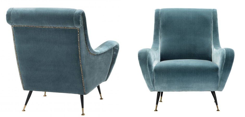 Кресло для гостиной Giardino Chair turquoise бирюзовый вельвет Кресло для гостиной Giardino Chair turquoise бирюзовый вельвет - Loft-Concept в Твери