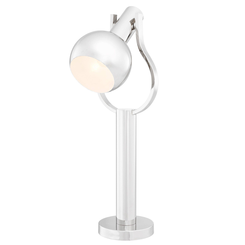 Настольная лампа Eichholtz Table Lamp Jaques Nickel Никель Настольная лампа Eichholtz Table Lamp Jaques Nickel Никель в Твери | Loft Concept