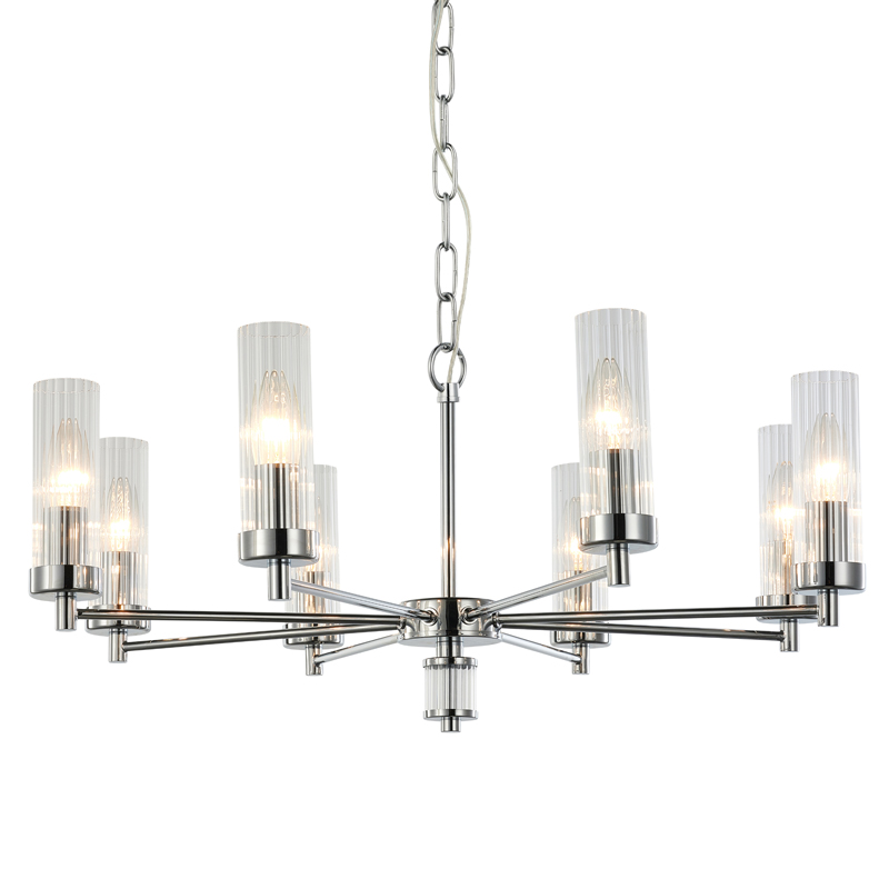 Люстра Jeanette Chandelier Chromium 66 Хром Прозрачный Люстра Jeanette Chandelier Chromium 66 Хром Прозрачный в Твери | Loft Concept