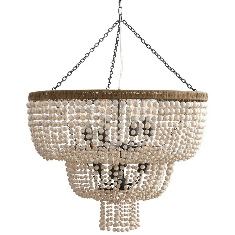 Люстра Arteriors CHAPPELLET CHANDELIER Белый Серый Золотой Люстра Arteriors CHAPPELLET CHANDELIER Белый Серый Золотой в Твери | Loft Concept