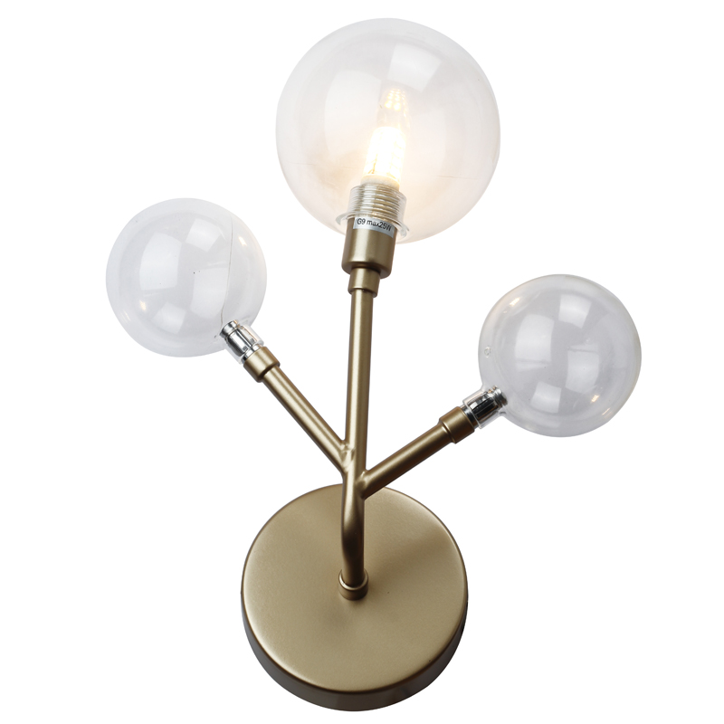 Бра Berries Trio Sconce gold Винтажное Светлое Золото Прозрачный Бра Berries Trio Sconce gold Винтажное Светлое Золото Прозрачный в Твери | Loft Concept
