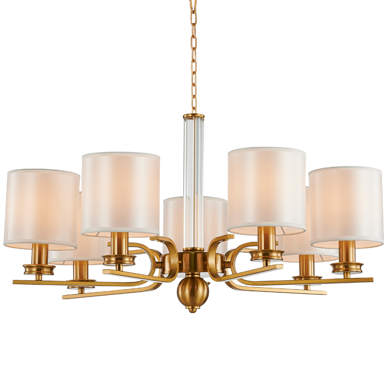 Люстра Armel Chandelier 70 Бронза Прозрачный Белый Люстра Armel Chandelier 70 Бронза Прозрачный Белый в Твери | Loft Concept