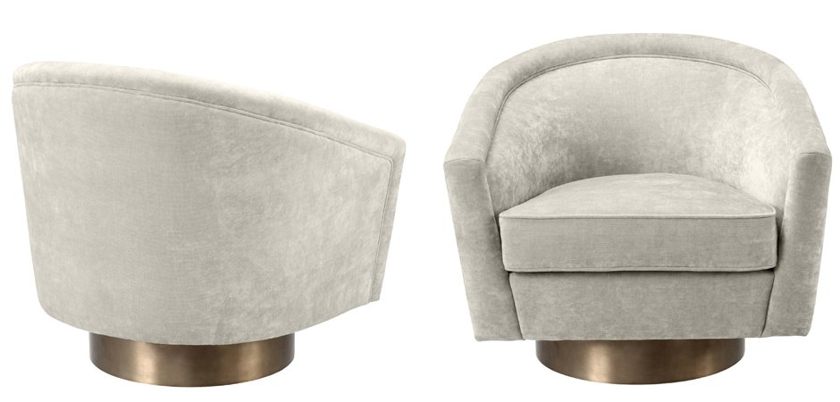 Кресло Eichholtz Swivel Chair Catene Sand Кресло Eichholtz Swivel Chair Catene Sand - Loft-Concept в Твери