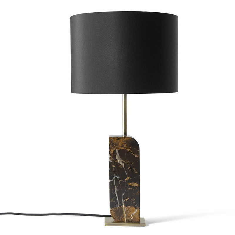 Настольная лампа Franca Marble Stand Черный Латунь Настольная лампа Franca Marble Stand Черный Латунь в Твери | Loft Concept