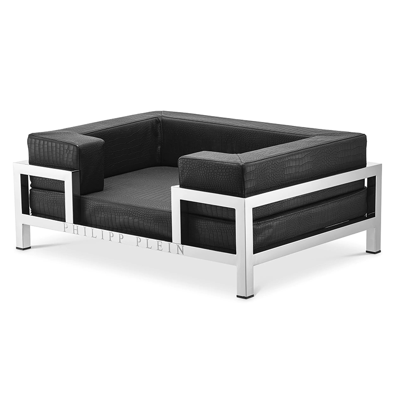 Лежанка для домашних животных Philipp Plein Dogbed High Conic Limited L Черный Серебряный Лежанка для домашних животных Philipp Plein Dogbed High Conic Limited L Черный Серебряный в Твери | Loft Concept