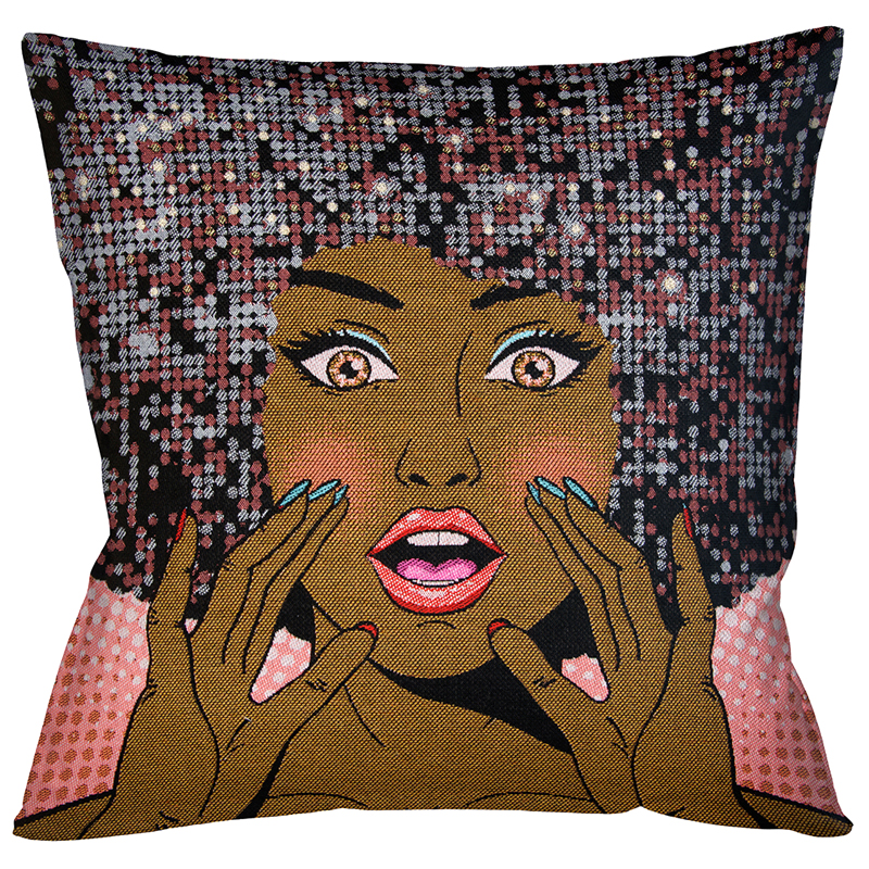 Декоративная подушка Disco Girl Мульти Декоративная подушка Disco Girl Мульти в Твери | Loft Concept