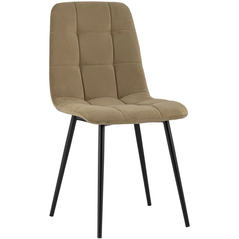 Стул NANCY S-2 Chair Коричневый Велюр Коричневый Черный Стул NANCY S-2 Chair Коричневый Велюр Коричневый Черный в Твери | Loft Concept