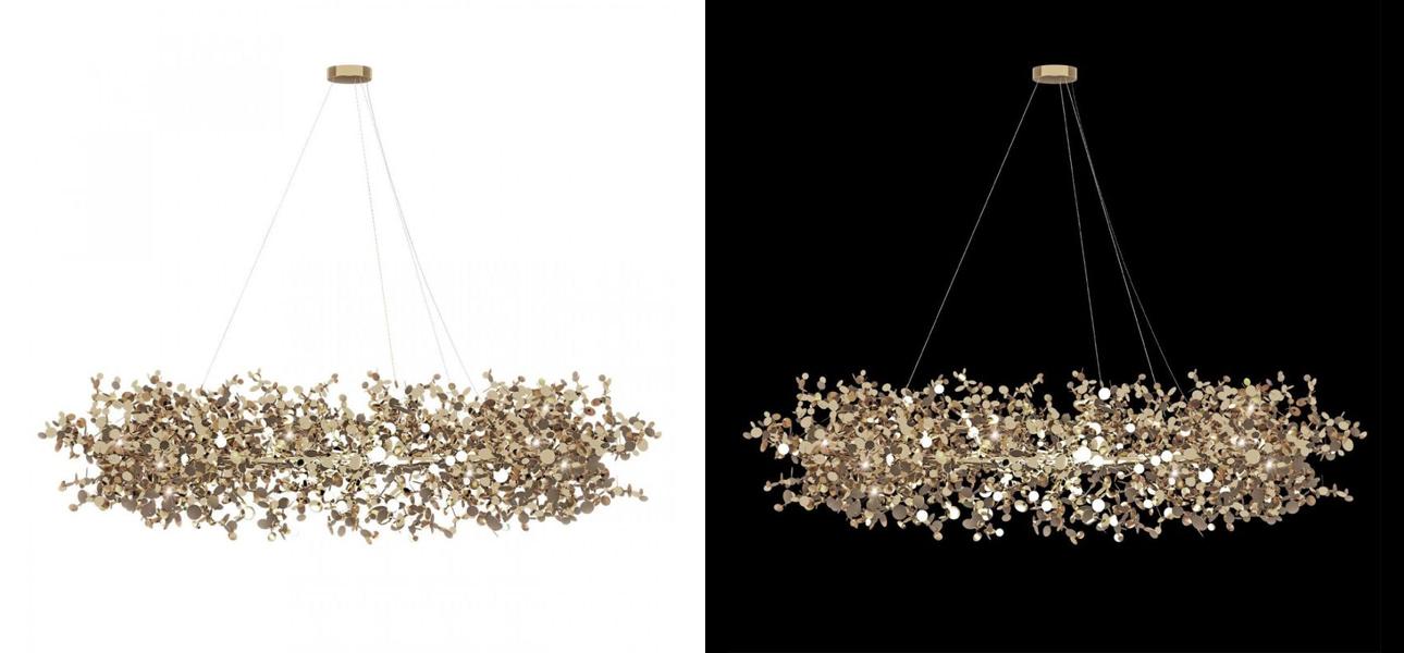 Люстра Terzani Argent Suspension Ring Gold - фото №1