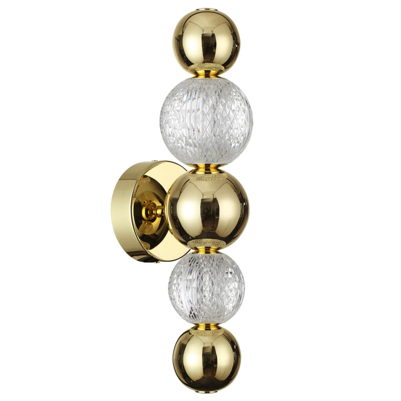 Светодиодное бра Crystal Globule Золото Золотой Прозрачный Светодиодное бра Crystal Globule Золото Золотой Прозрачный в Твери | Loft Concept