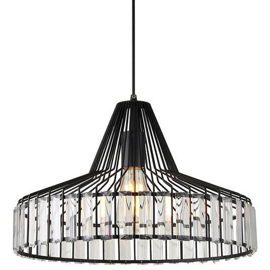 Подвесной светильник Glass Plate Pendant Sertop Черный Подвесной светильник Glass Plate Pendant Sertop Черный в Твери | Loft Concept
