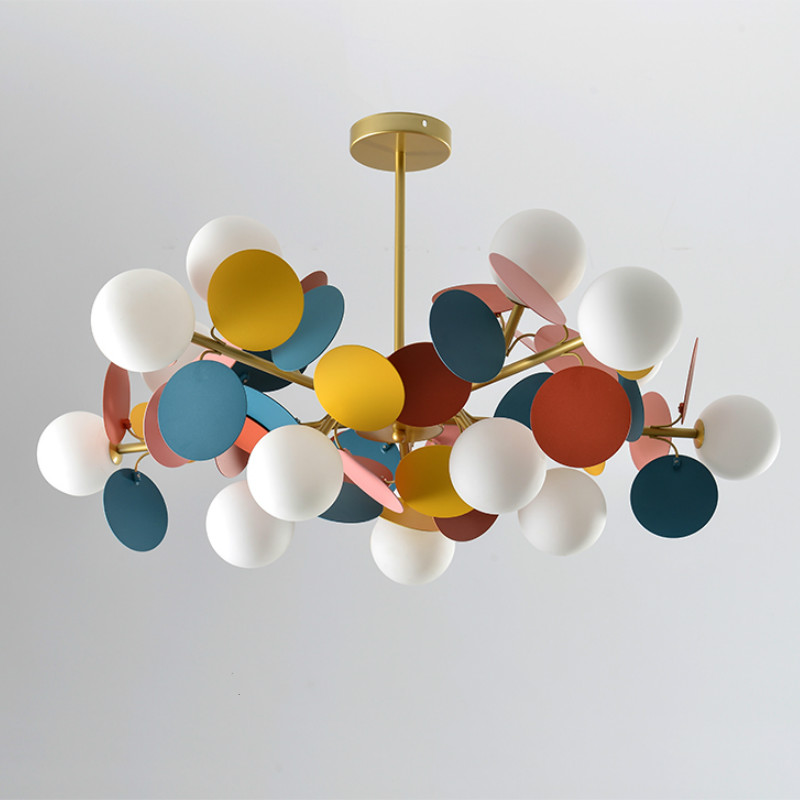 Люстра MATISSE Chandelier multicolor Золотой Белый Мульти Люстра MATISSE Chandelier multicolor Золотой Белый Мульти в Твери | Loft Concept