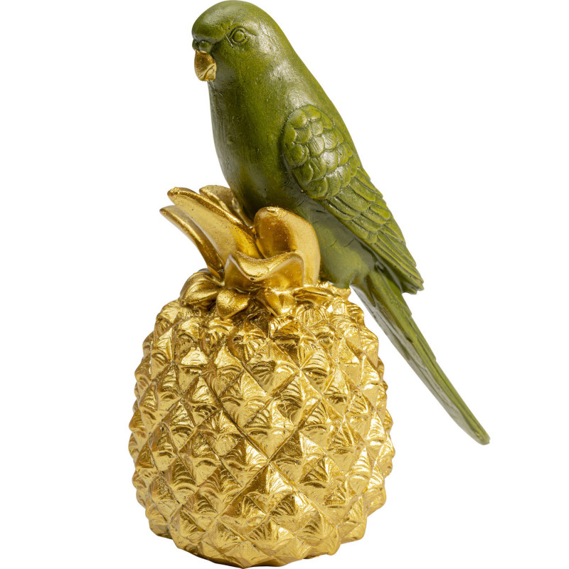 Статуэтка Green Parrot on a Pineapple Зеленый Золотой Статуэтка Green Parrot on a Pineapple Зеленый Золотой в Твери | Loft Concept