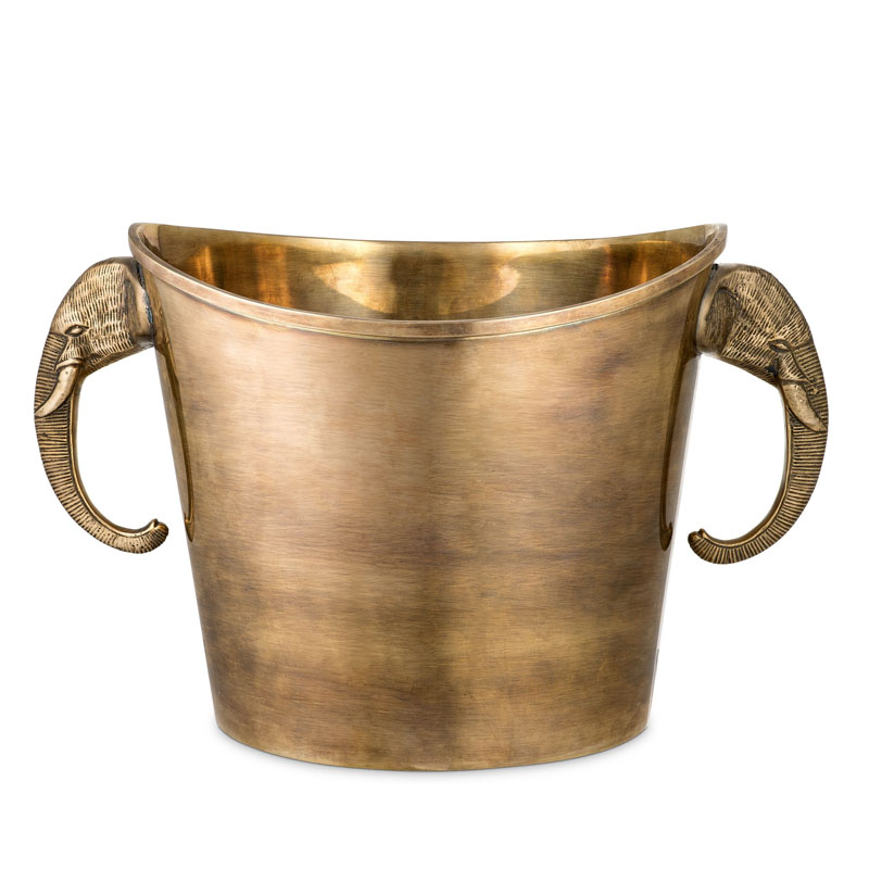 Ведерко для льда Eichholtz WINE COOLER MAHARAJA brass Винтажная латунь Ведерко для льда Eichholtz WINE COOLER MAHARAJA brass Винтажная латунь в Твери | Loft Concept