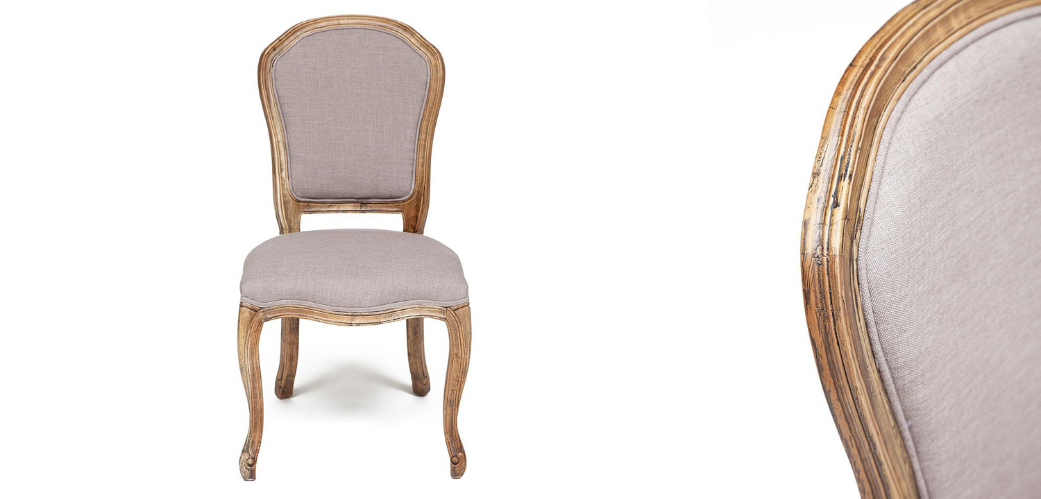 Стул French vintage gray chair Provence - фото