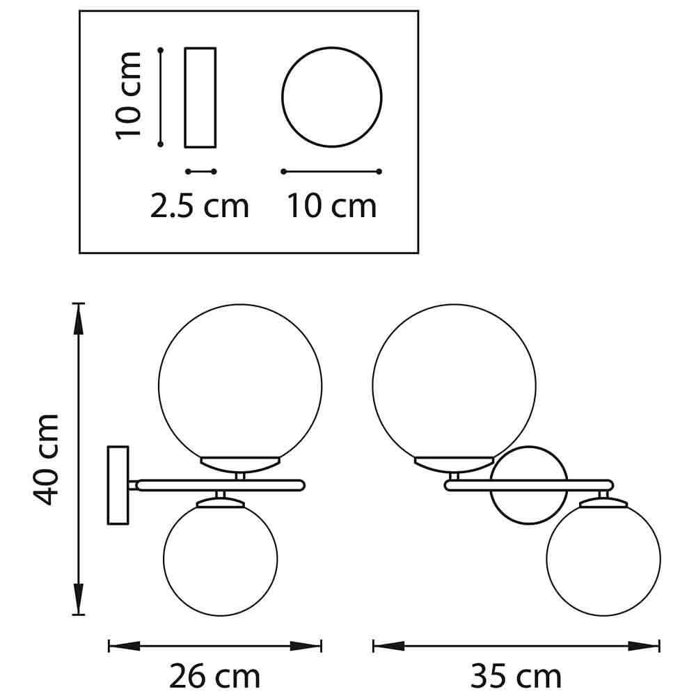 Бра Bubbles on Ring Sconces в Твери